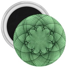 Spirograph 3  Button Magnet by Siebenhuehner