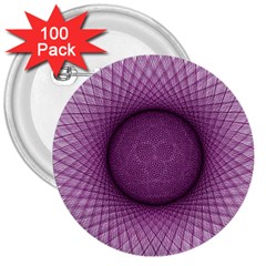 Spirograph 3  Button (100 Pack) by Siebenhuehner