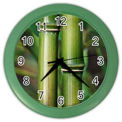 Bamboo Wall Clock (color) by Siebenhuehner