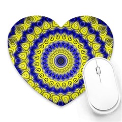 Mandala Mouse Pad (heart) by Siebenhuehner