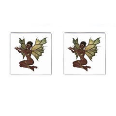 Faerie Nymph Fairy With Outreaching Hands Cufflinks (square) by goldenjackal