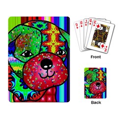 Pug Playing Cards Single Design by Siebenhuehner