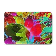 Floral Abstract 1 Small Door Mat by MedusArt
