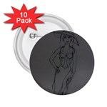 Witchy 2.25  Button (10 pack) Front
