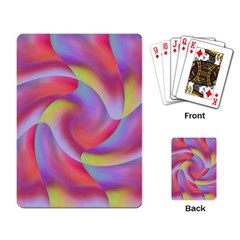 Colored Swirls Playing Cards Single Design by Colorfulart23