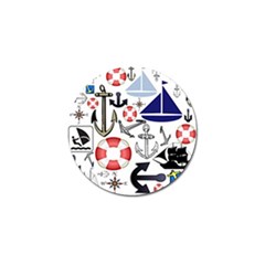 Nautical Collage Golf Ball Marker 10 Pack by StuffOrSomething