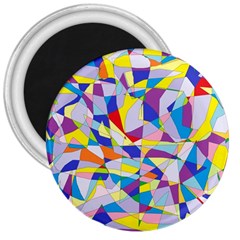 Fractured Facade 3  Button Magnet by StuffOrSomething