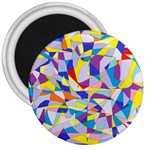 Fractured Facade 3  Button Magnet Front