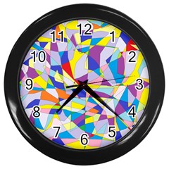 Fractured Facade Wall Clock (black) by StuffOrSomething