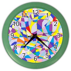 Fractured Facade Wall Clock (color) by StuffOrSomething