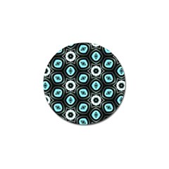 Pale Blue Elegant Retro Golf Ball Marker 4 Pack by Colorfulart23