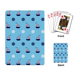Summer Sailing Playing Cards Single Design by StuffOrSomething