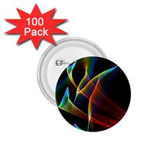 Peacock Symphony, Abstract Rainbow Music 1 75  Button (100 Pack) by DianeClancy