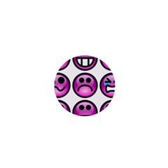 Chronic Pain Emoticons 1  Mini Button by FunWithFibro