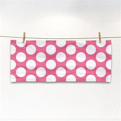 Pink Polkadot Hand Towel by Zandiepants