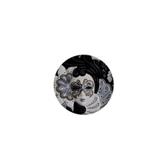 Venetian Mask 1  Mini Button by StuffOrSomething