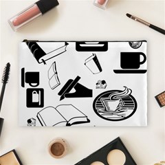 Books And Coffee Cosmetic Bag (large) by StuffOrSomething