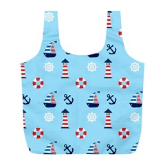 Sailing The Bay Reusable Bag (l) by StuffOrSomething