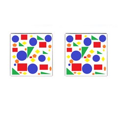 Random Geometrics Cufflinks (square) by StuffOrSomething