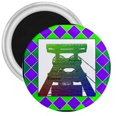 Mine 3  Button Magnet by Siebenhuehner