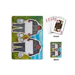2 Big Foot Text In Everglades Playing Cards (mini) by creationtruth