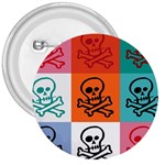 Skull 3  Button Front