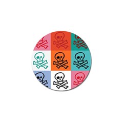 Skull Golf Ball Marker 10 Pack by Siebenhuehner