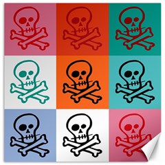 Skull Canvas 16  X 16  (unframed) by Siebenhuehner