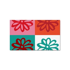 Flower Sticker (rectangle) by Siebenhuehner