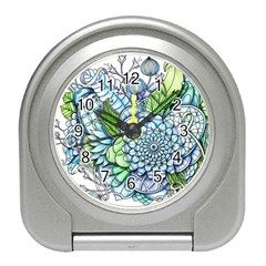 Peaceful Flower Garden 2 Desk Alarm Clock by Zandiepants