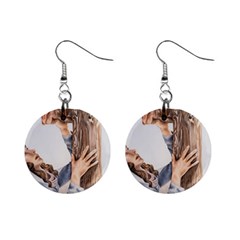 Stabat Mater Mini Button Earrings by TonyaButcher