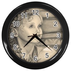 Light1 Wall Clock (black) by TonyaButcher