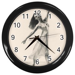 Perfect Grace Wall Clock (black) by TonyaButcher