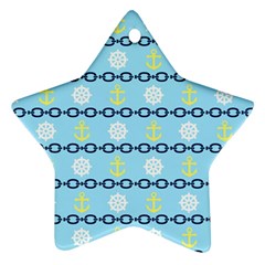 Anchors & Boat Wheels Star Ornament by StuffOrSomething