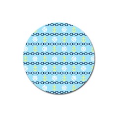 Anchors & Boat Wheels Magnet 3  (round) by StuffOrSomething