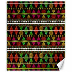 Aztec Style Pattern Canvas 8  X 10  (unframed) by dflcprints