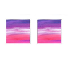 Abstract In Pink & Purple Cufflinks (square) by StuffOrSomething