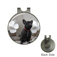 French Bulldog Hat Clip With Golf Ball Marker by StuffOrSomething