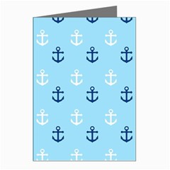 Anchors In Blue And White Greeting Card (8 Pack) by StuffOrSomething