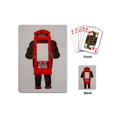 Big Foot In Phonebox  Playing Cards (mini) by creationtruth