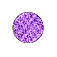 Purple And White Swirls Background Golf Ball Marker 4 Pack (for Hat Clip) by Colorfulart23
