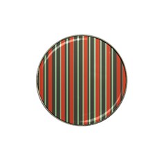 Festive Stripe Golf Ball Marker (for Hat Clip) by Colorfulart23