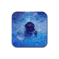 French Bulldog Swimming Drink Coaster (square) by StuffOrSomething