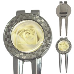  Cream Rose Golf Pitchfork & Ball Marker by Colorfulart23
