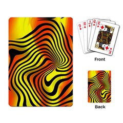 Colored Zebra Playing Cards Single Design by Colorfulart23
