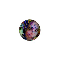 Artistic Confusion Of Brain Fog 1  Mini Button by FunWithFibro