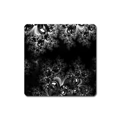 Midnight Frost Fractal Magnet (square) by Artist4God