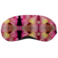 Pink Gladiolus Flowers Sleeping Mask by Artist4God