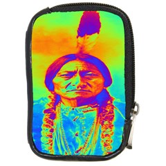 Sitting Bull Compact Camera Leather Case by icarusismartdesigns