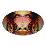 Cat Woman Magnet (Oval) Front